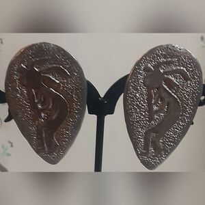 Vintage NAVAJO KOKOPELLI Sterling Clippers